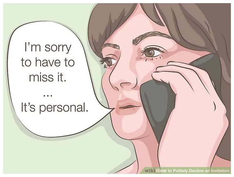 How to politely decline an invitation 9 steps with pictures