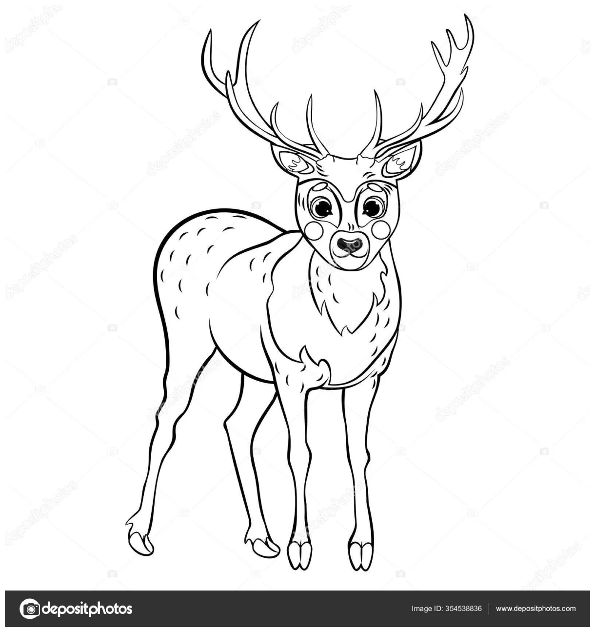 Deer Drinking Water Coloring Pages [2025]