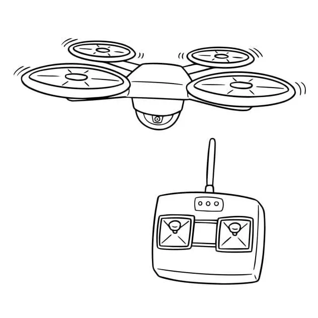 Nice drone coloring page free printable coloring pages for kids