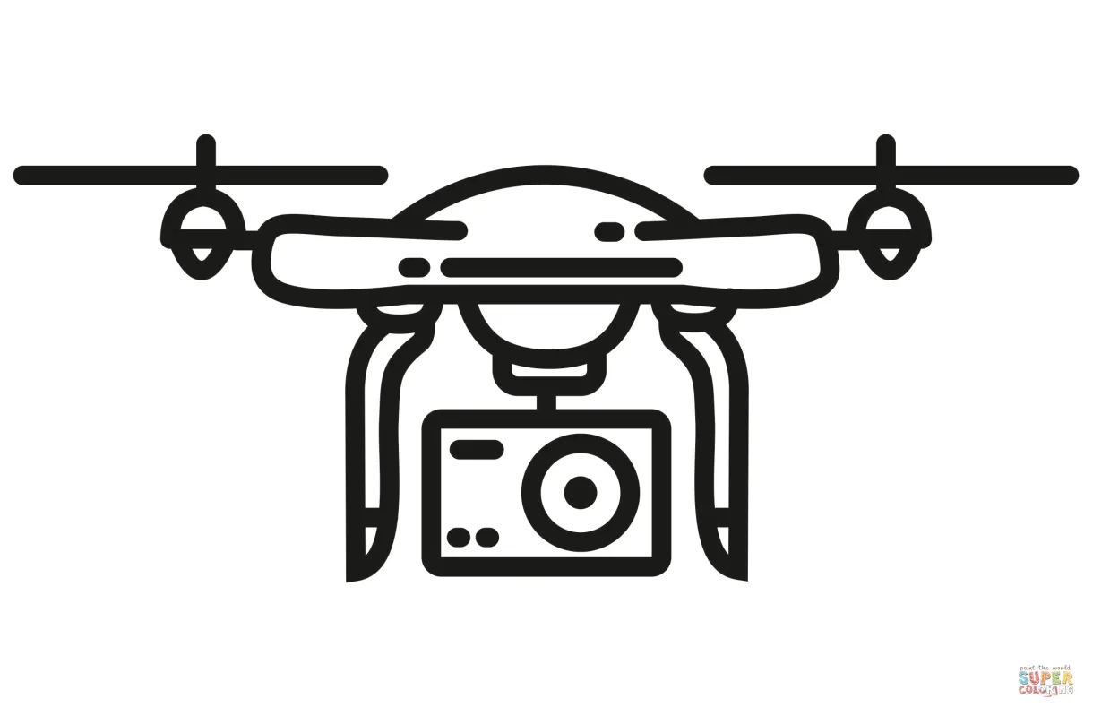 Drone coloring pages [2025]