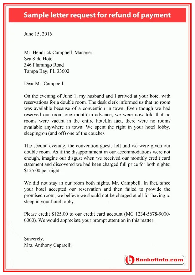 A red and white business letterhead with the words sample request for
