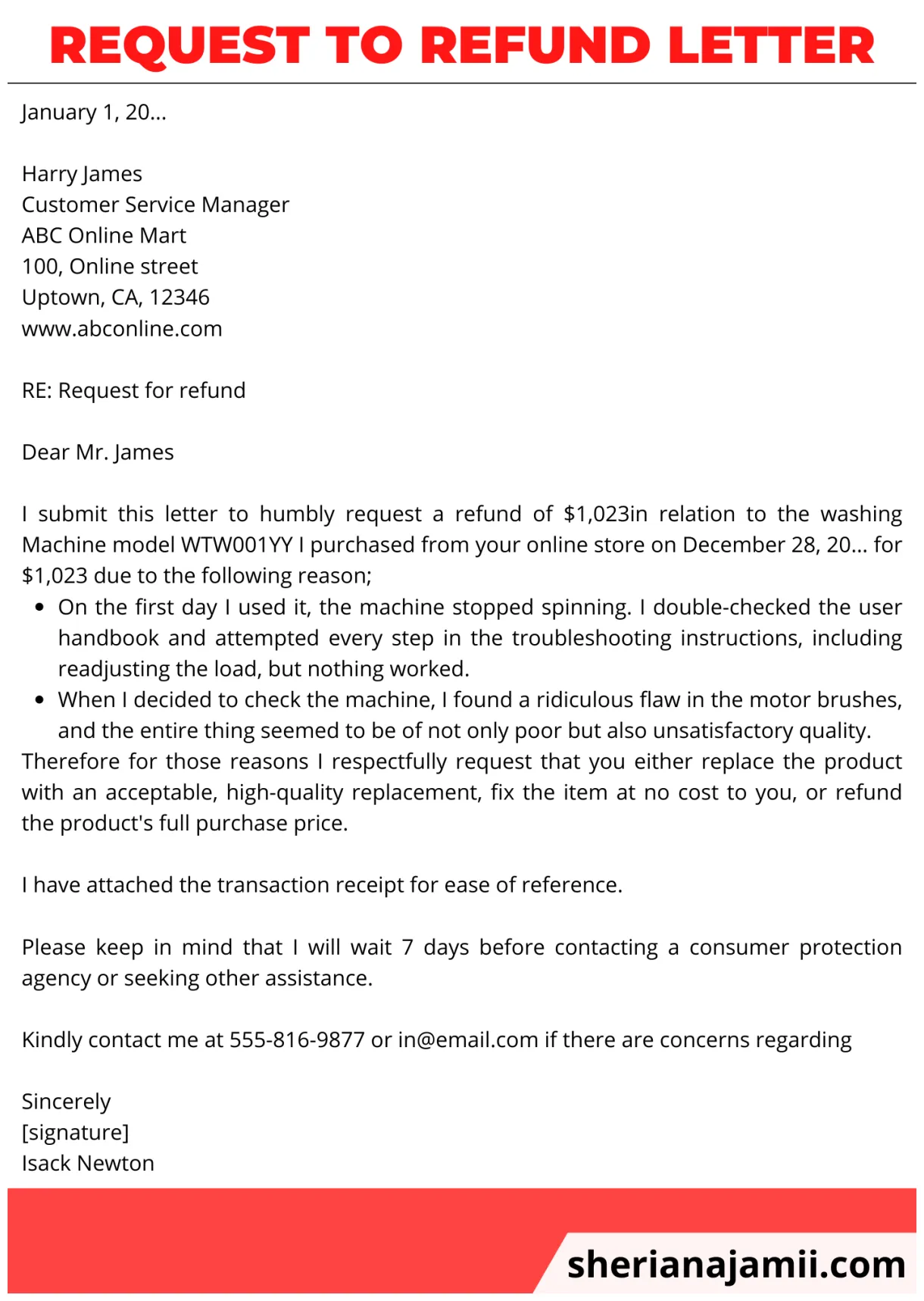 Request to refund letter 2025 guide + free sample sheria na jamii