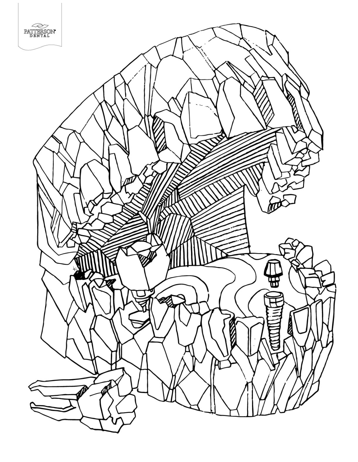 Dentist coloring page