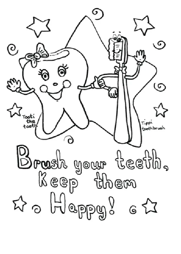 Dentist coloring pages & books 100% free and printable!