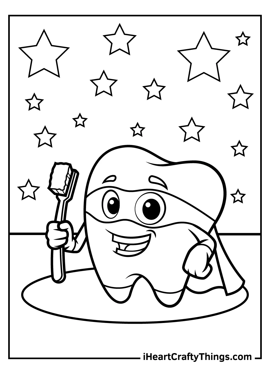 Dentist coloring page