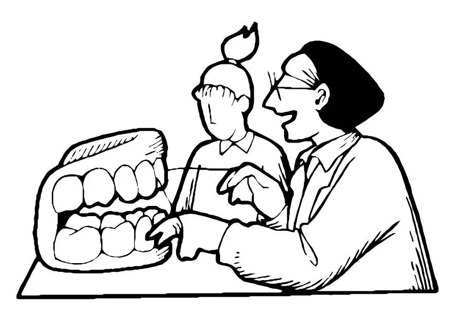 Coloring page dentist free printable coloring pages img 10973