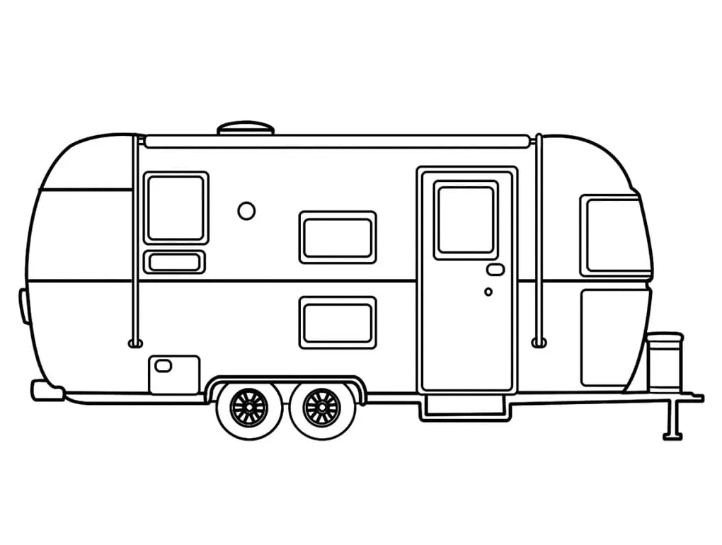 Print caravan coloring page download, print or color online for free