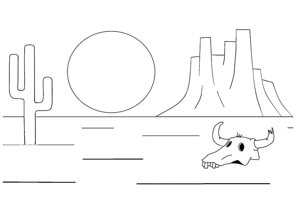 Desert coloring pages free printable coloring pages for kids