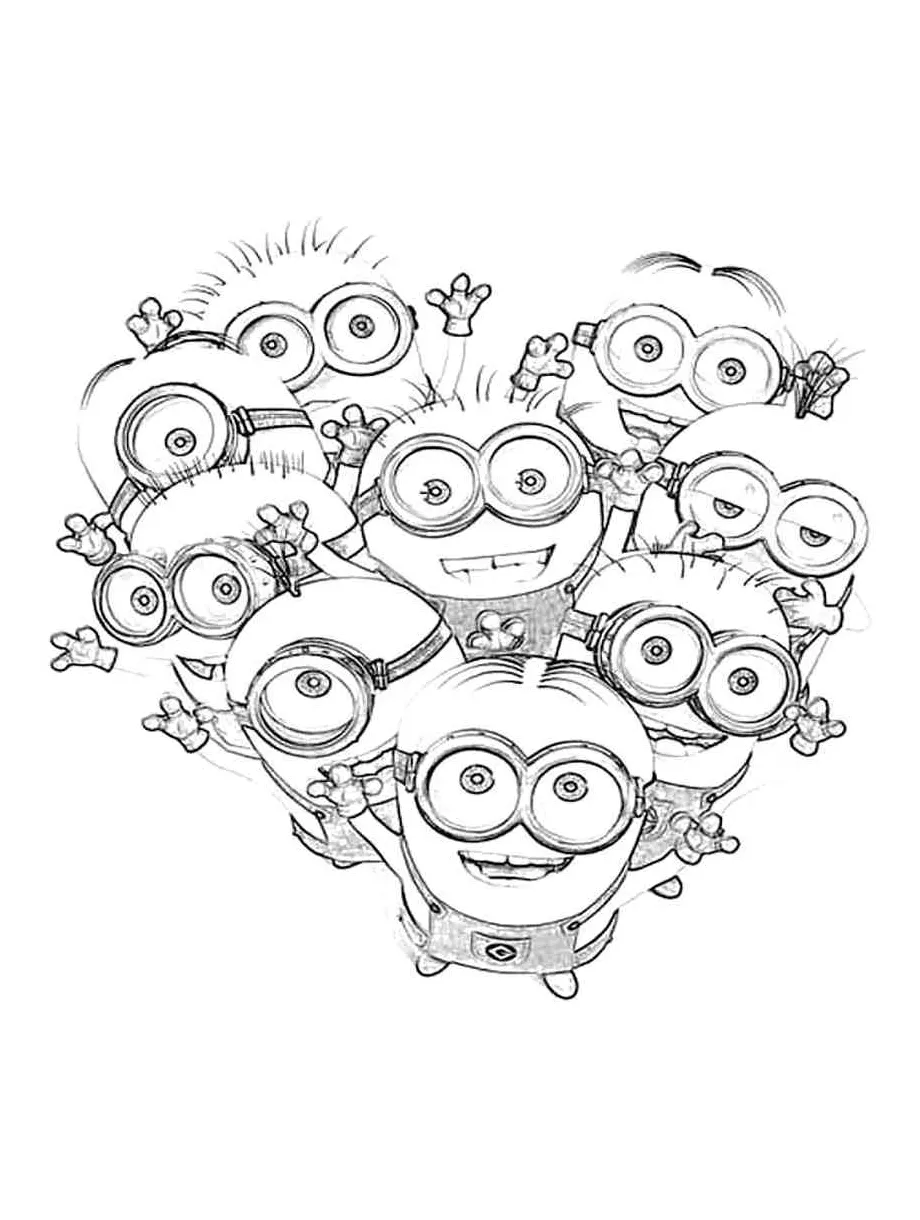 Despicable me 41 coloring page