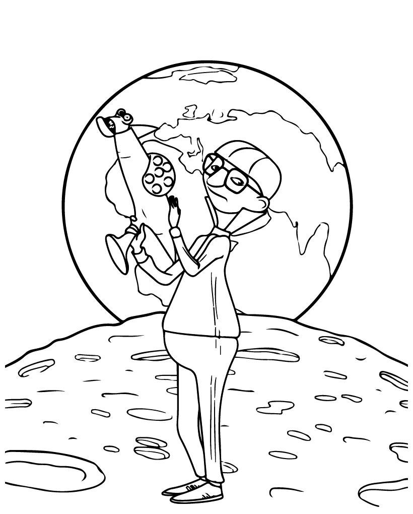 Despicable me 4 vector coloring page