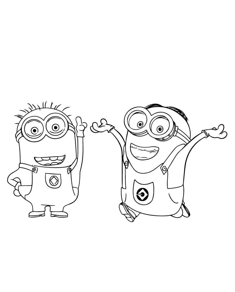 Despicable me 4 coloring page printable coloring page