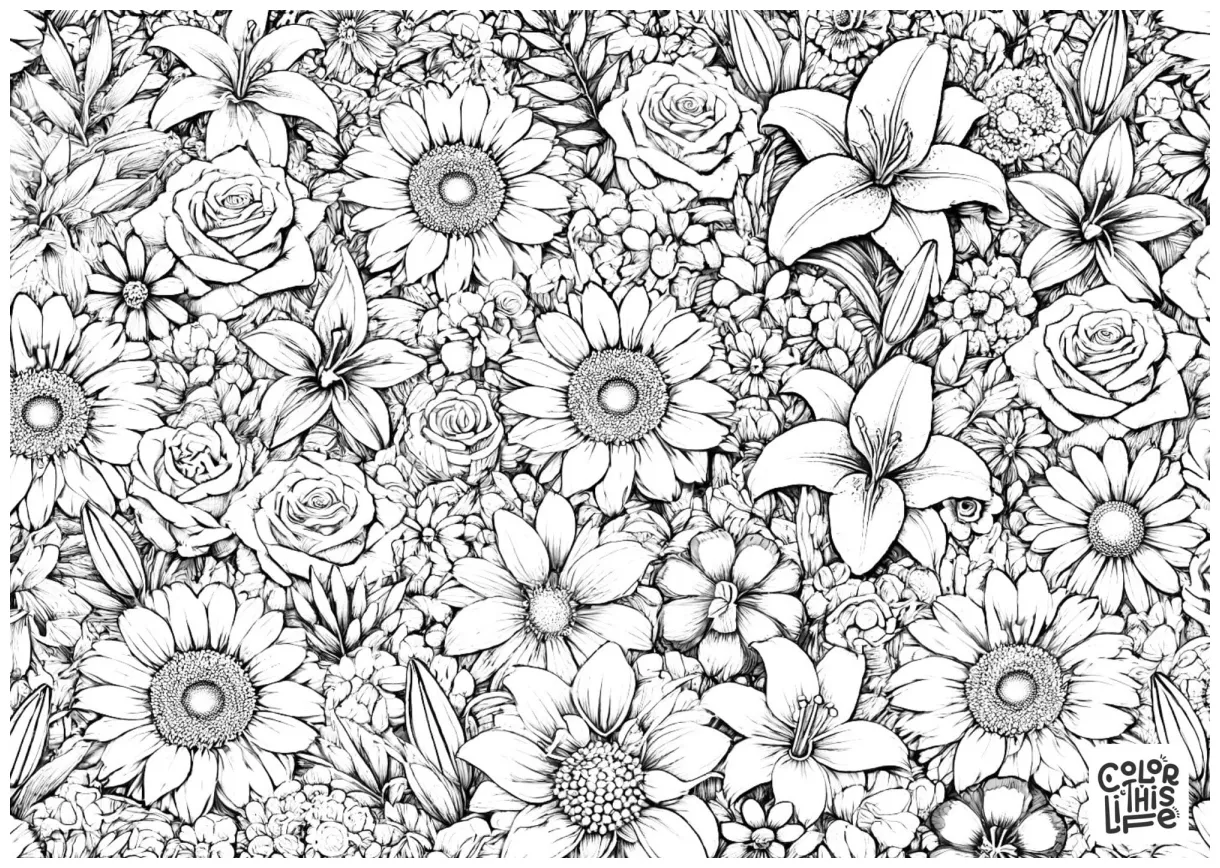 For adults color this life