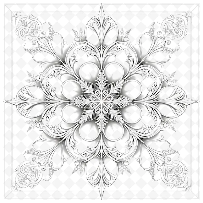 Lace pattern coloring page psd, high quality free psd templates for