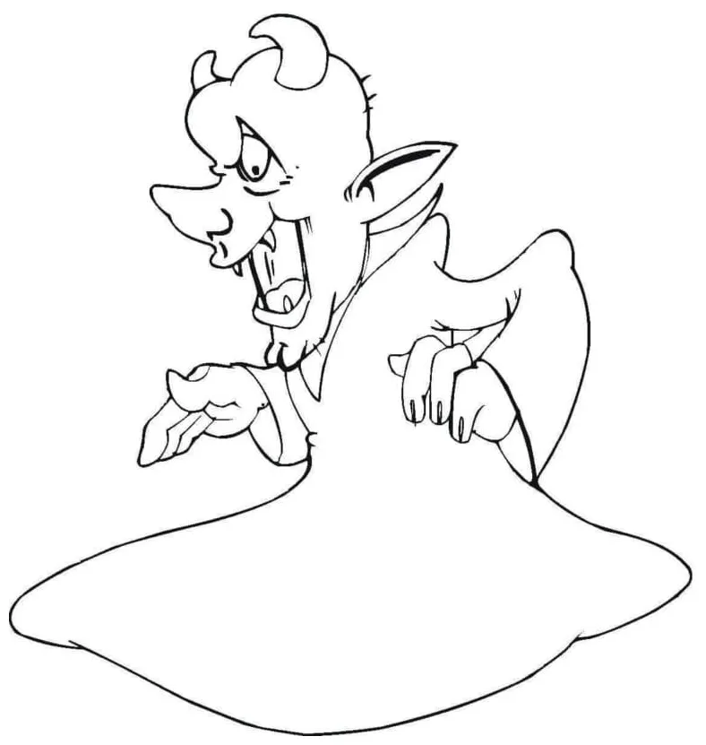 Devil to print coloring page download, print or color online for free