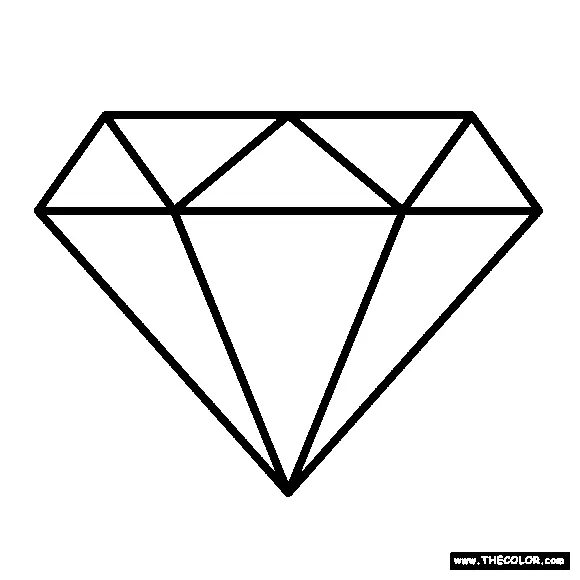 Diamond coloring page printable coloring page