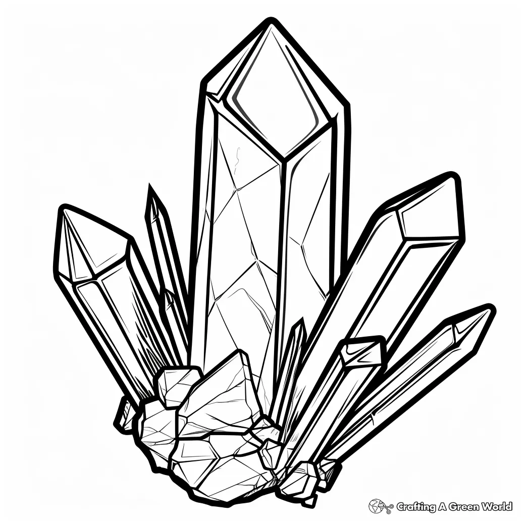 Gem coloring pages free & printable!
