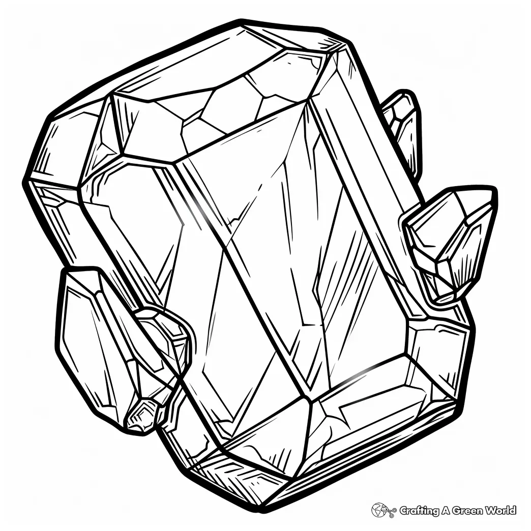 Gem coloring pages free & printable!