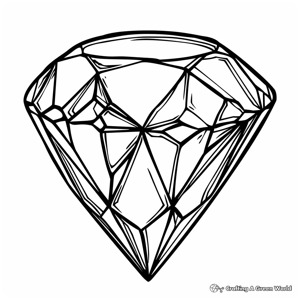 Gem coloring pages free & printable!