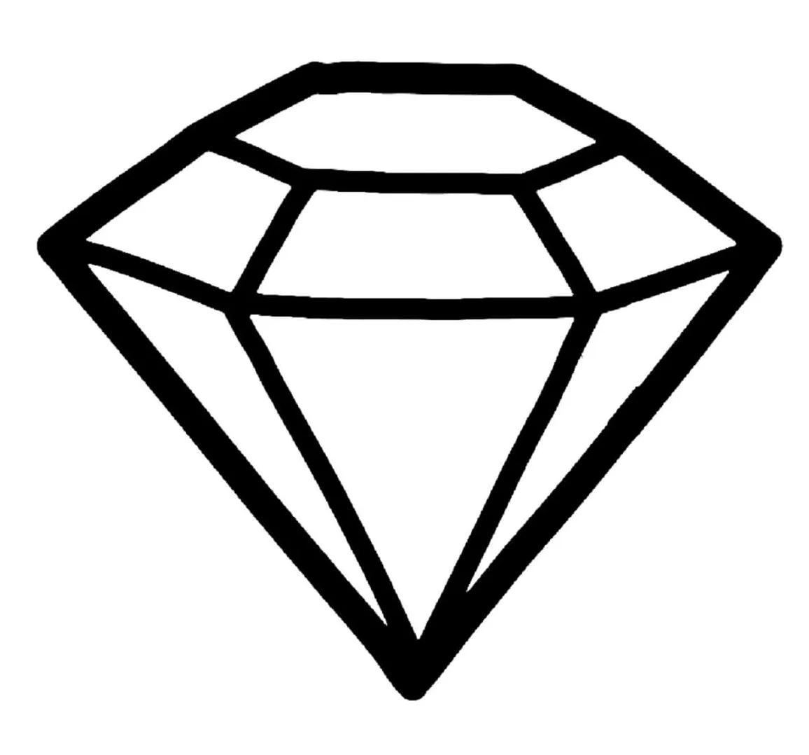 Diamond coloring pages coloringlib printable coloring page