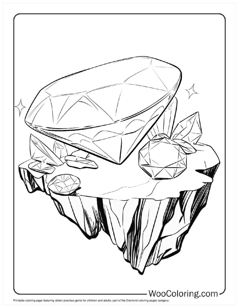 100+ diamond coloring pages free pdf to print woo coloring