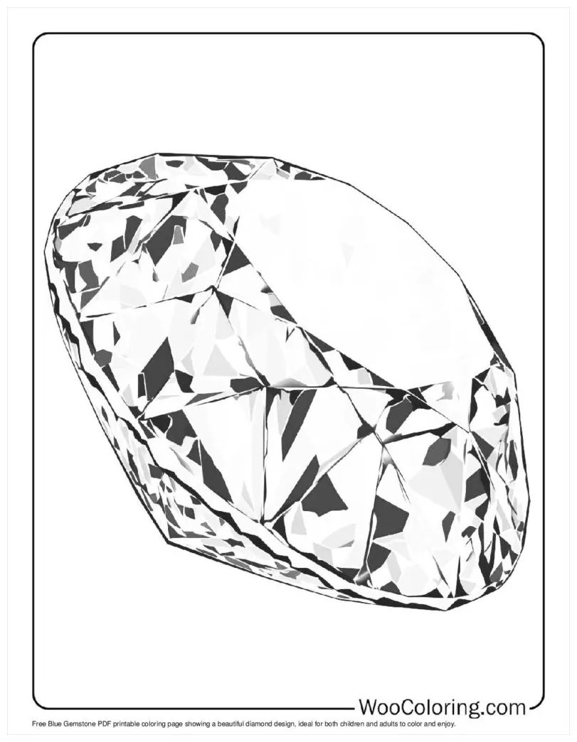 100+ diamond coloring pages free pdf to print woo coloring