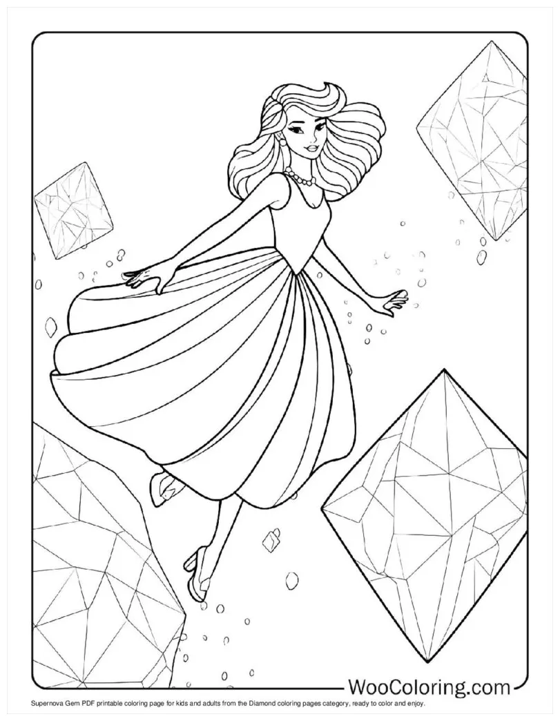 100+ diamond coloring pages free pdf to print woo coloring