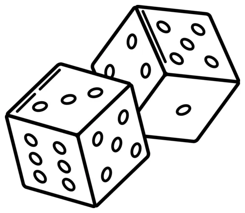 Dice coloring page free printable coloring pages printable coloring page