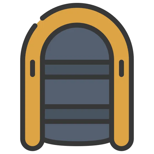 Dinghy generic outline color icon