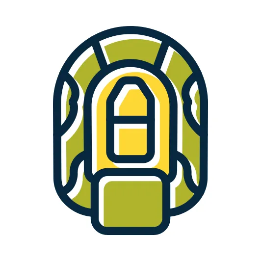 Dinghy generic color lineal-color icon