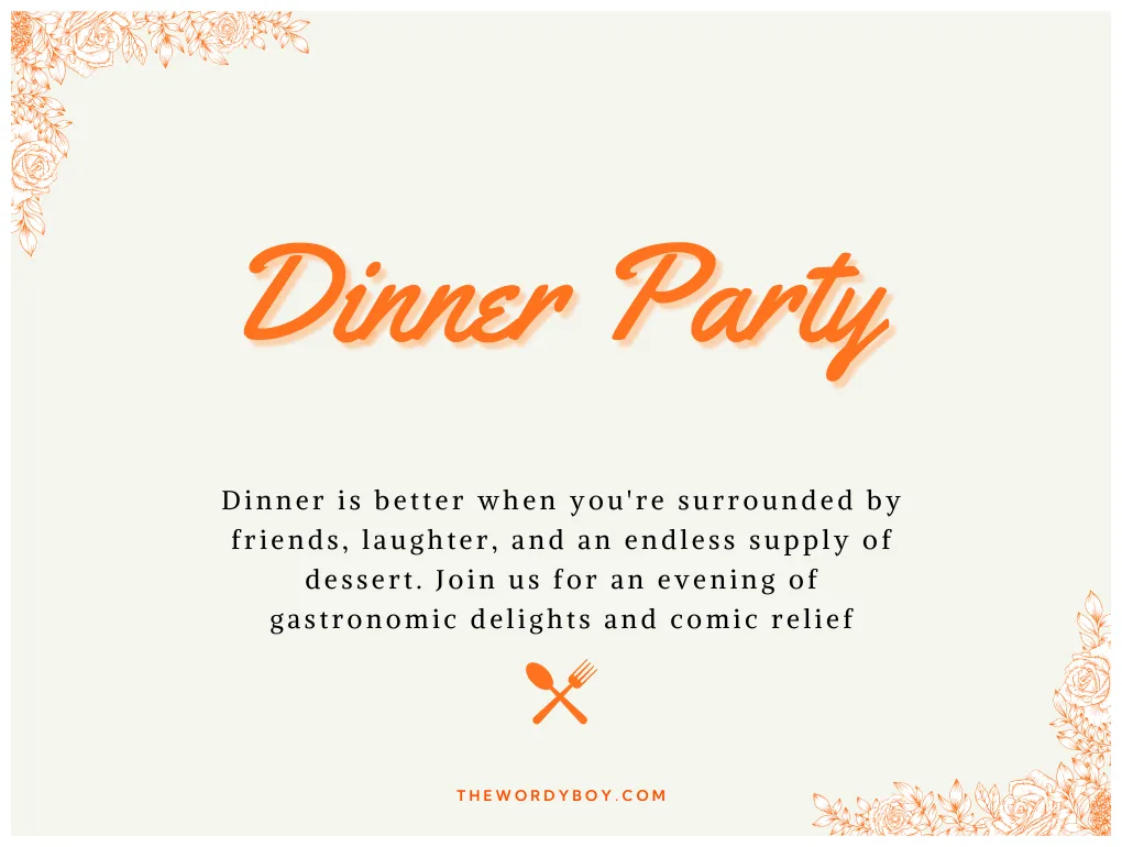 Best Dinner Party Invitation Messages: 325+ Wording Ideas