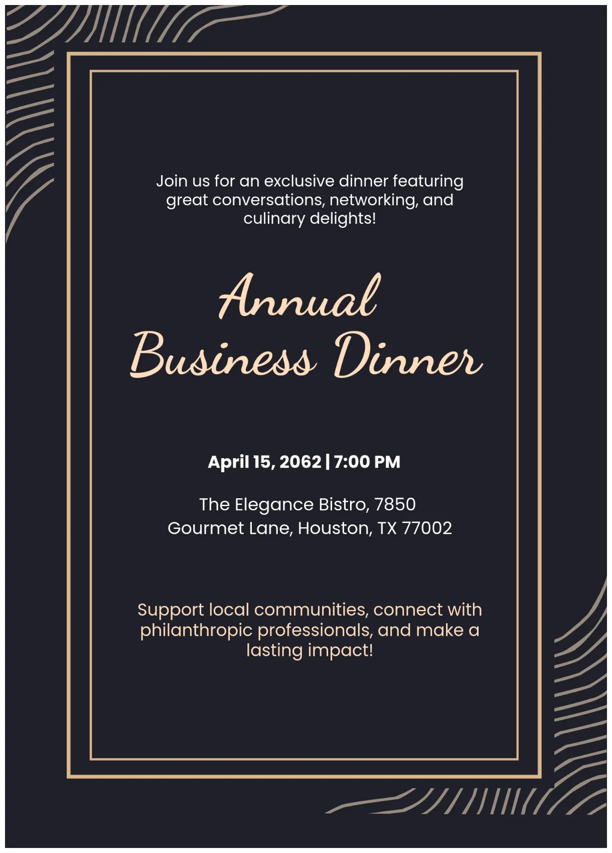 Free Dinner Templates to Edit Online