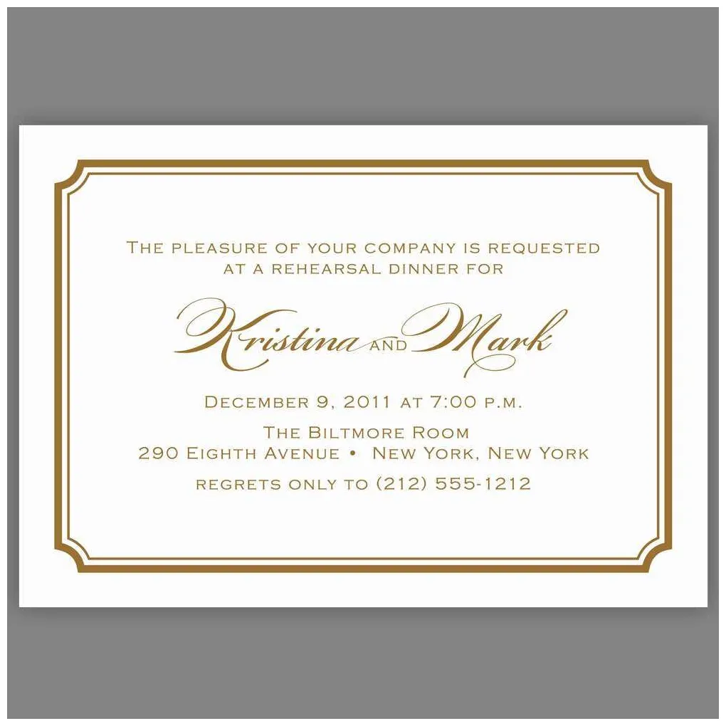 Formal Dinner Invitation Examples - Cards Design Templates