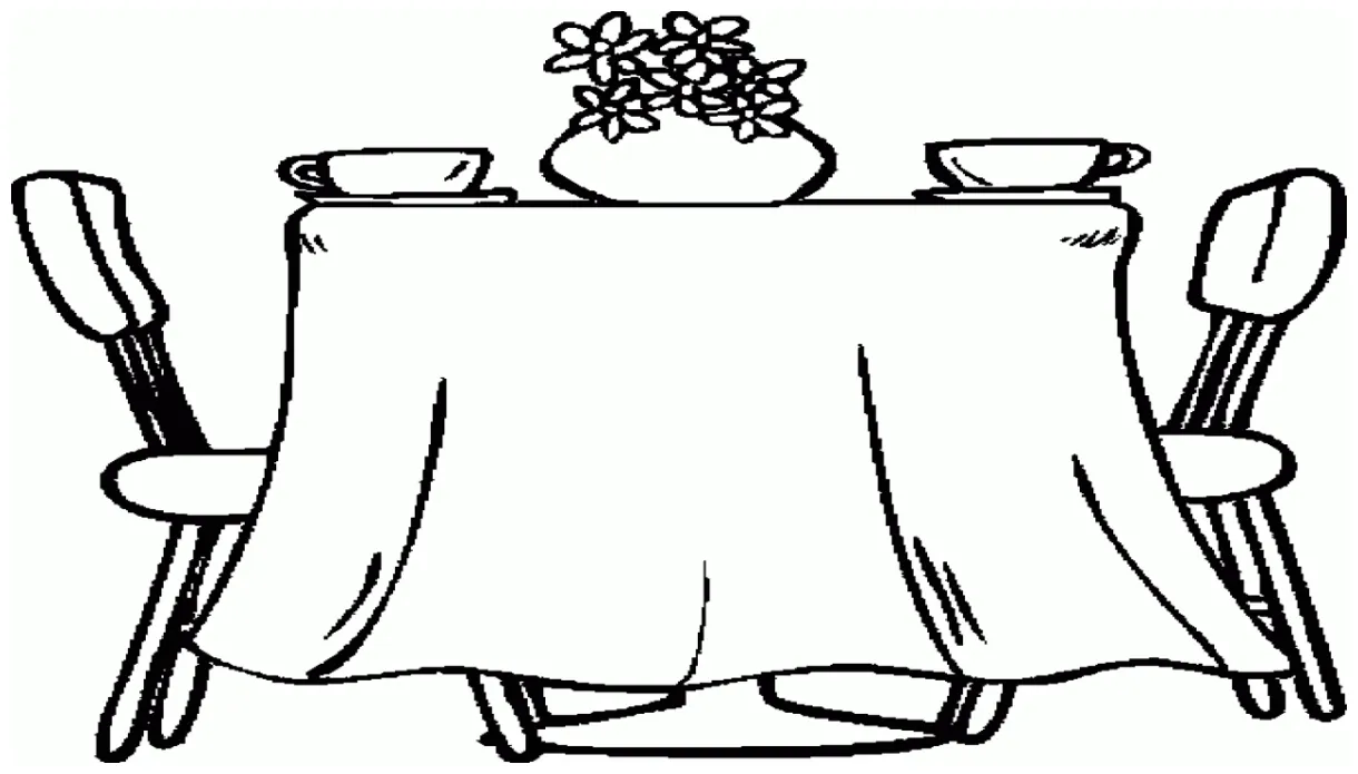 Table coloring page coloring home