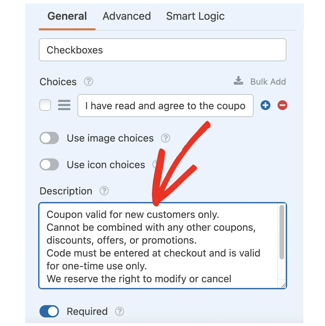 How to write coupon disclaimers [example wording]