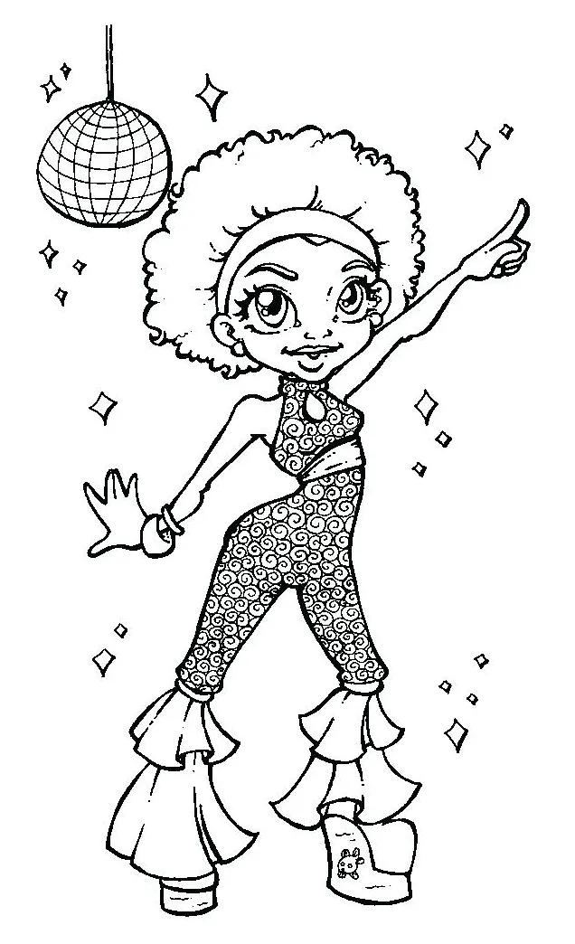 Disco Ball Coloring Page at GetDrawings | Free download