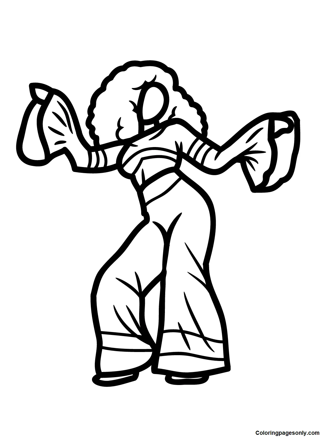 Disco Dance Coloring Page - Free Printable Coloring Pages