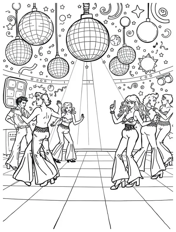 10+ Free Disco Coloring Pages for Creative Fun! - bingleymusiclive.com