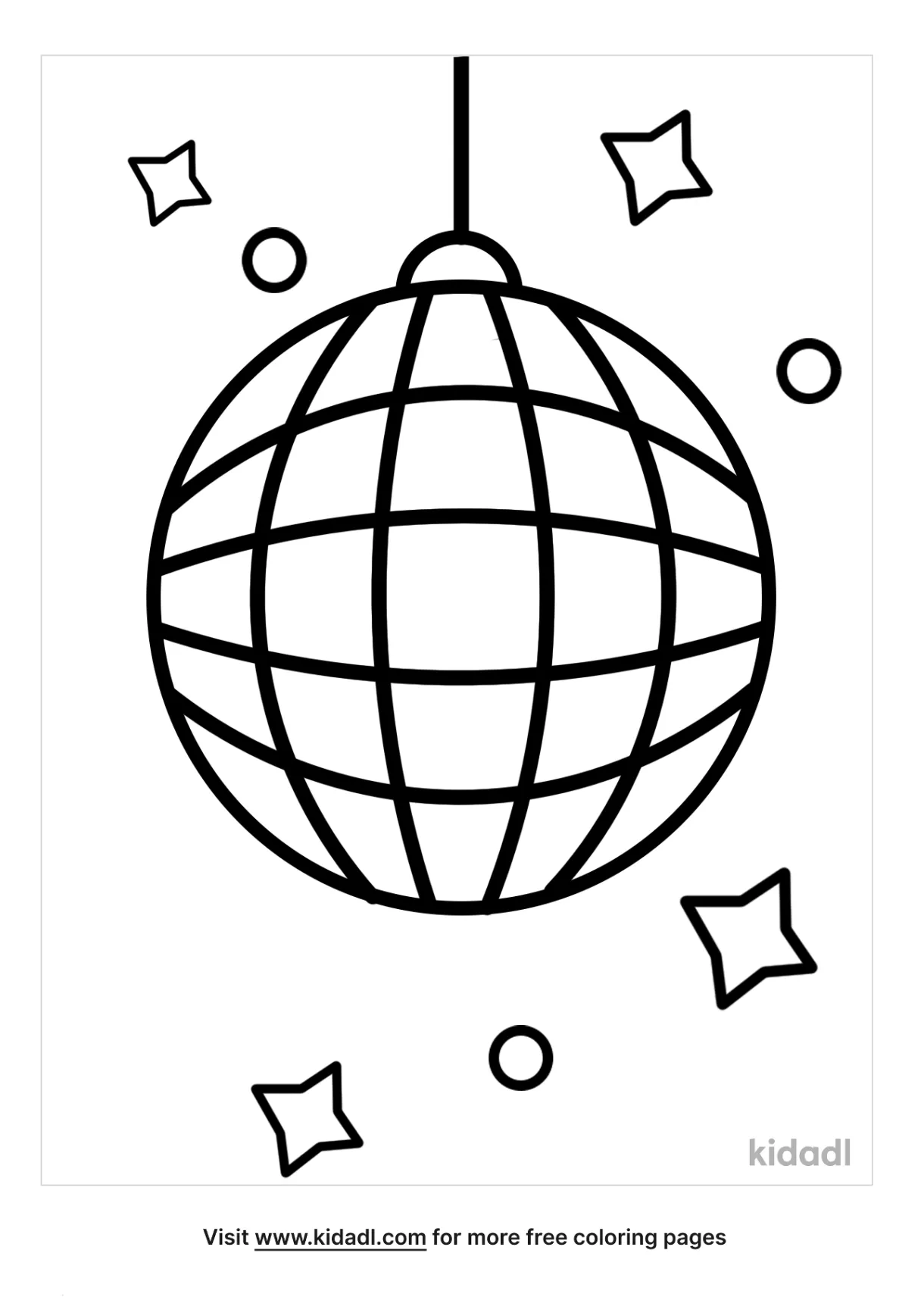 Disco Coloring Pages - Coloring Home