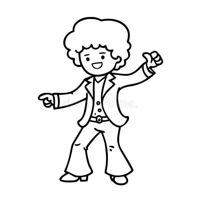 Disco Dancer Coloring Pages Printables Free Coloring Pages