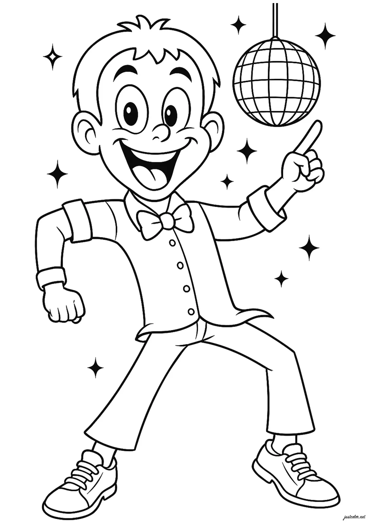Disco Dancer Coloring Pages Printables Free Coloring Pages