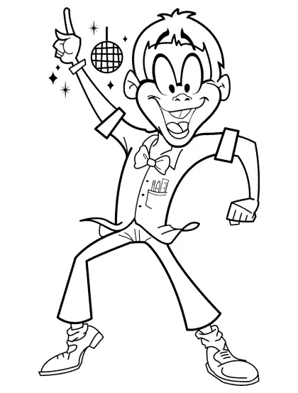Disco Dancers Coloring Pages Disco Dance! SVG Cut File By Creative