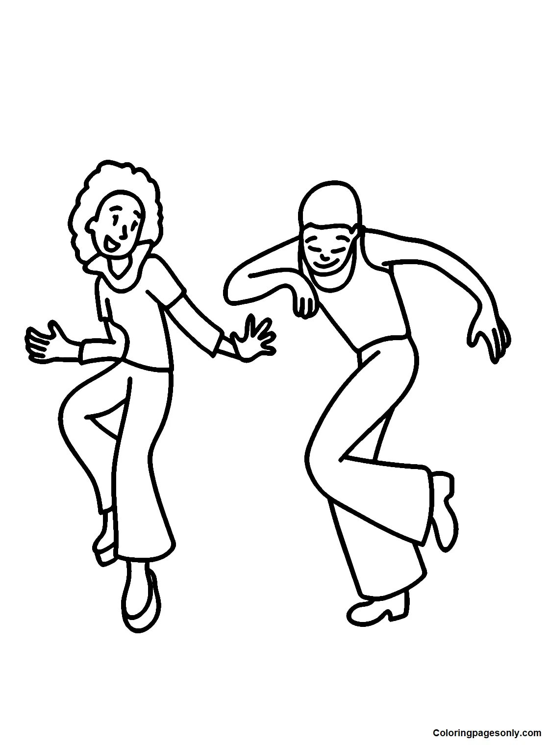 Dance Party Coloring Page - Free Printable Coloring Pages