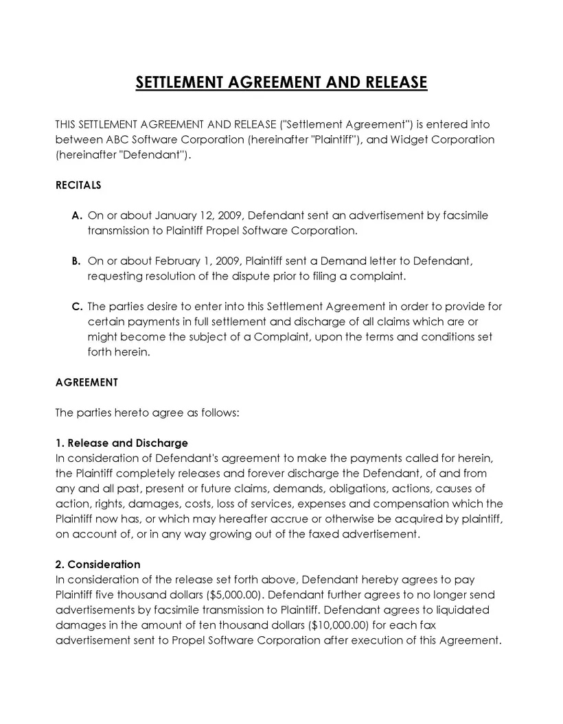 Free marital divorce settlement agreements editable