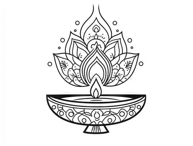 Stock illustration. illustration of festival printable coloring page