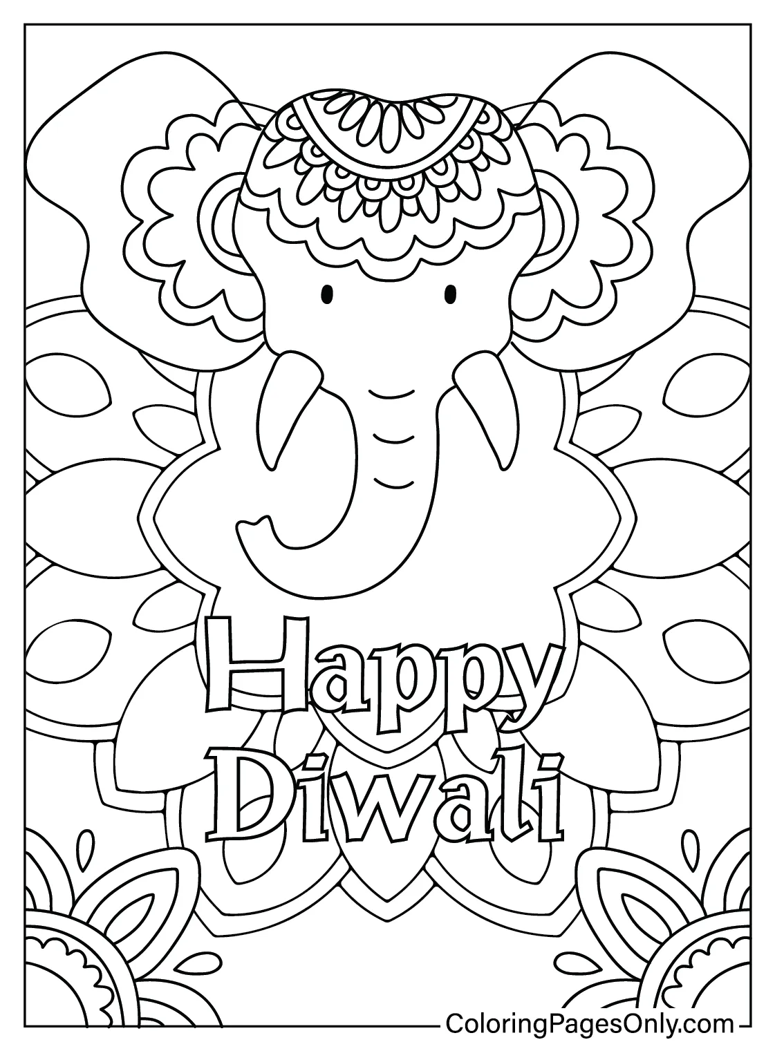 30+ diwali coloring pages free printable pdf & online coloring printable coloring page