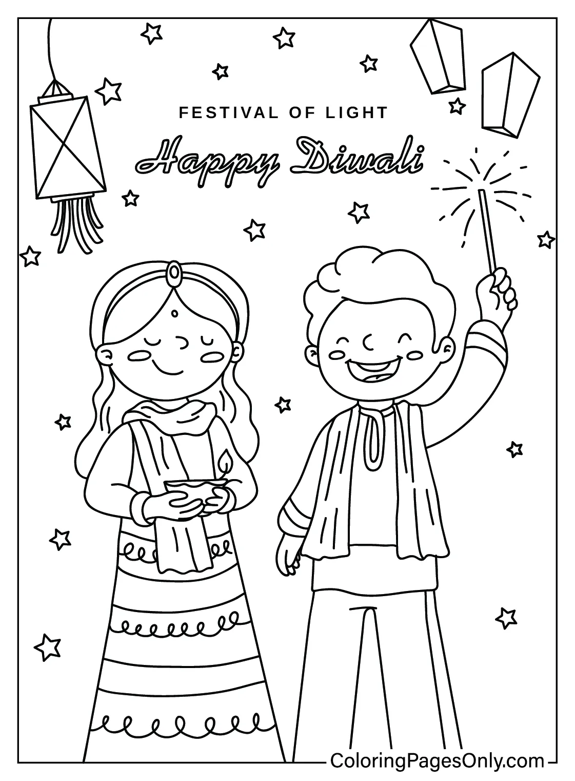 30+ diwali coloring pages free printable pdf & online coloring