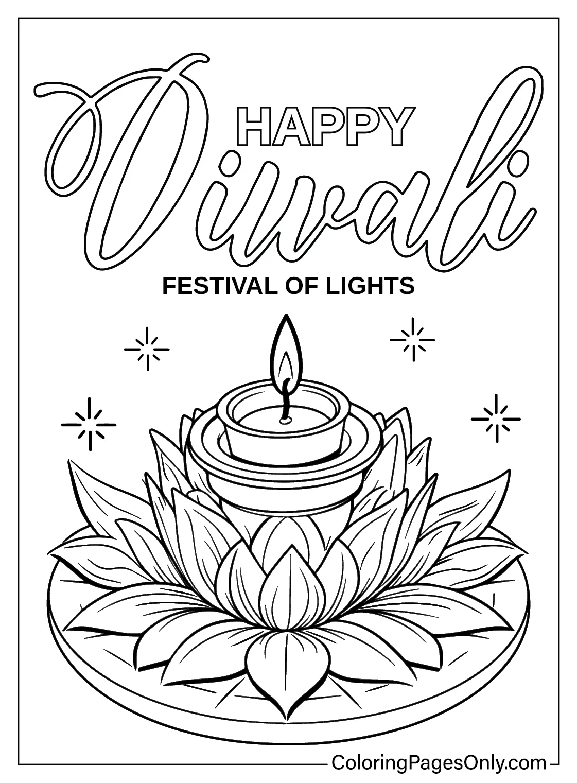 30+ diwali coloring pages free printable pdf & online coloring