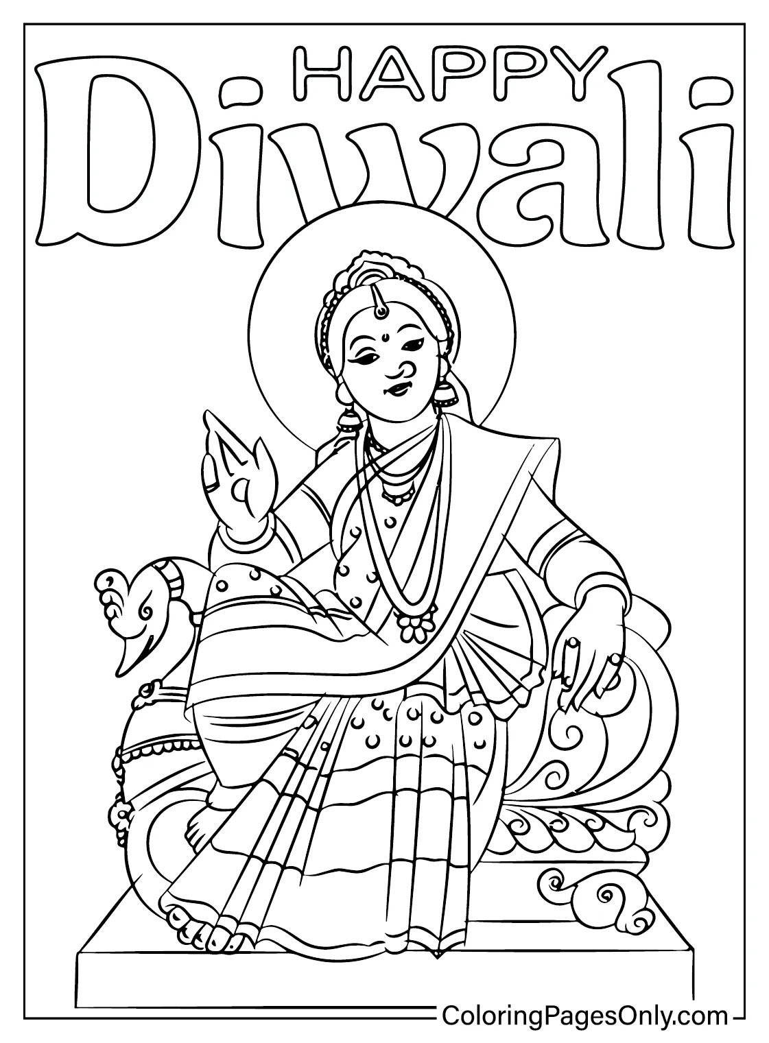 Diwali coloring pages