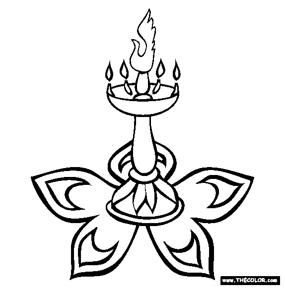 Diwali online coloring pages