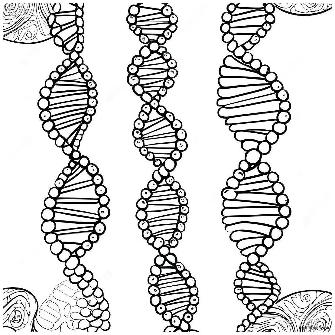 Dna double helix coloring page 29274-23609